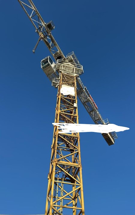 تاجير او بيع رافعة برجية تور كرين نوع ليبهير 130 اي سي بي 6 فلات هيد